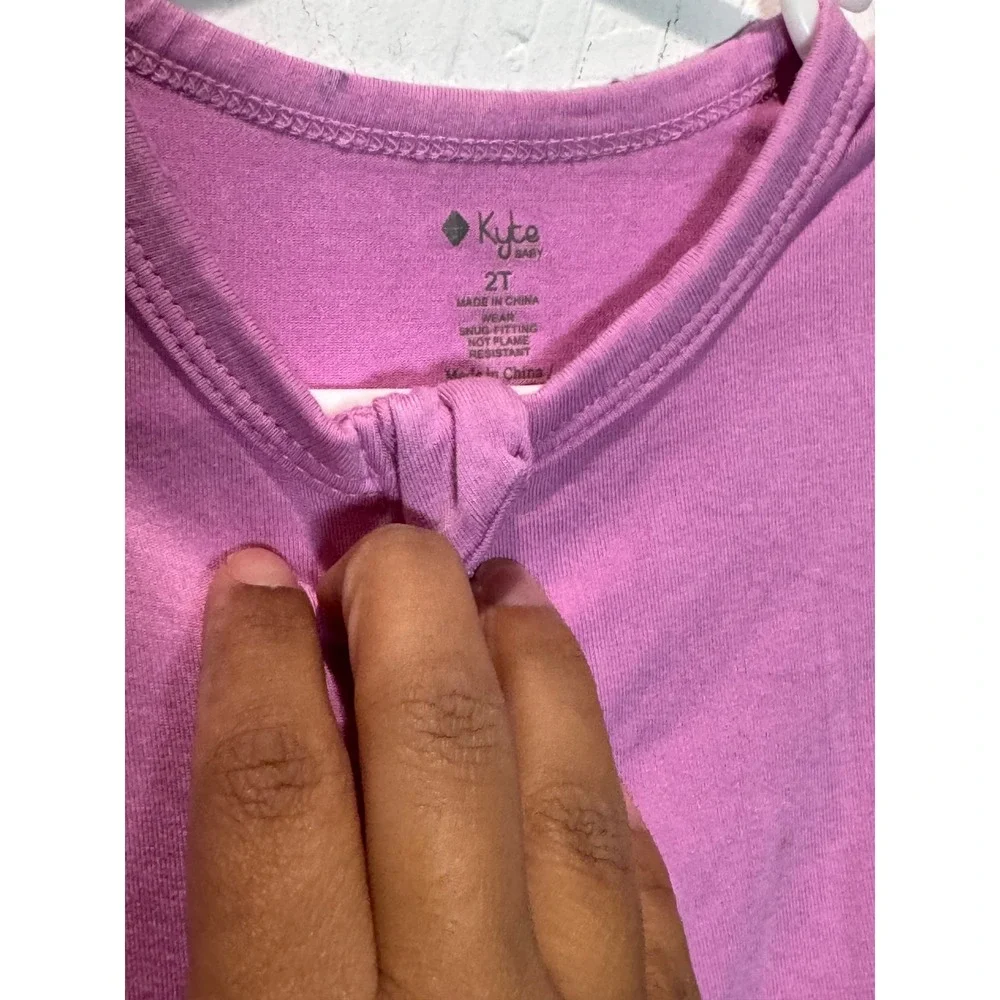 Kyte Baby Bamboo Rayon Zippered Footless Romper Orchid Purple 2T Sleeper